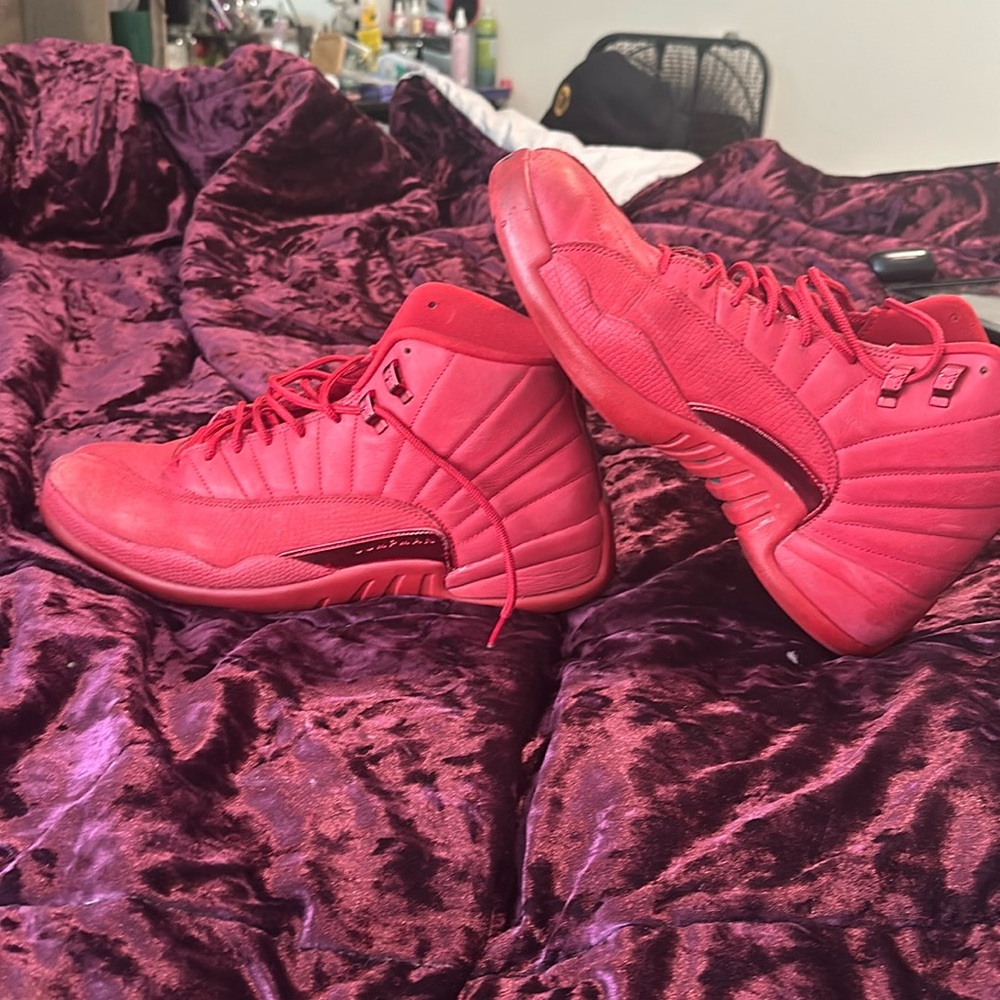 Red jordan 12s